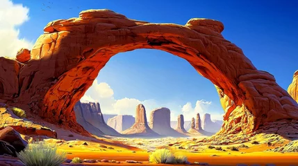 Gordijnen Erosion has crafted incredible rock formations in stunning landscapes. © panpatsa