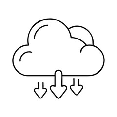Cloud Computing Downloading Data Information Transfer Network Storage Backup