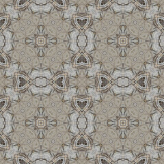 Seamless abstract pattern. Symmetrical texture. Kaleidoscope