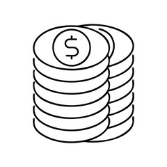 A Stack of Coins Representing Financial Wealth and Prosperity