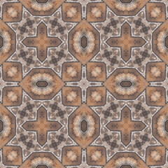 Seamless abstract pattern. Symmetrical texture. Kaleidoscope