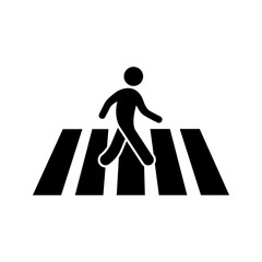 zebra cross icon vector illustration design © Kang Firman