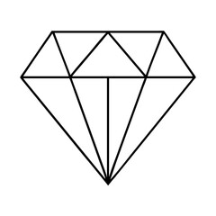 diamond icon, diamond line art - simple line art of diamond, perfect for diamond logos and icons