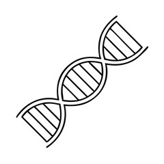 dna strand icon, dna strand line art - simple line art of dna strand, perfect for dna strand logos and icons