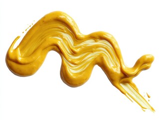 An artistic, high-angle perspective of a vibrant, golden swirl, showcasing its fluidity and texture against a clean backdrop.