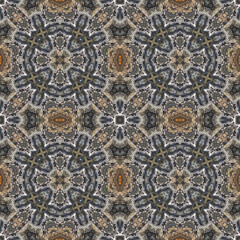 Seamless abstract pattern. Symmetrical texture. Kaleidoscope