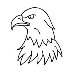 eagle icon, eagle line art - simple line art of eagle, perfect for eagle logos and icons