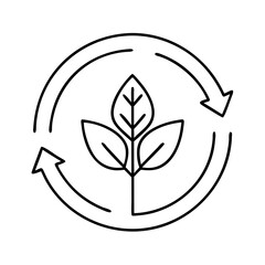eco friendly icon, eco friendly line art - simple line art of eco friendly, perfect for eco friendly logos and icons
