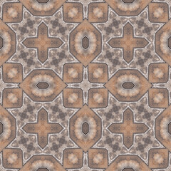Seamless abstract pattern. Symmetrical texture. Kaleidoscope