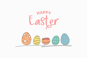 vector illustration of a easter egg background