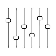 equalizer icon, equalizer line art - simple line art of equalizer, perfect for equalizer logos and icons