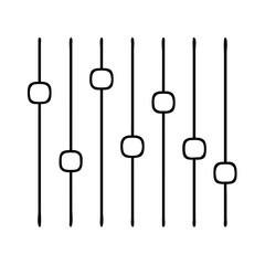 equalizer icon, equalizer line art - simple line art of equalizer, perfect for equalizer logos and icons