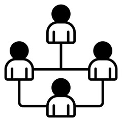 Organization Icon Black