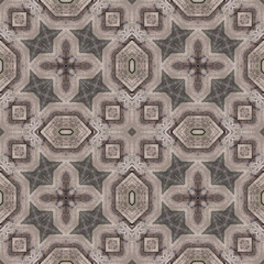 Seamless abstract pattern. Symmetrical texture. Kaleidoscope