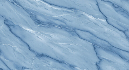 Obraz premium Serene Blue Marble Texture: Elegant Swirls & Hues AI Generated