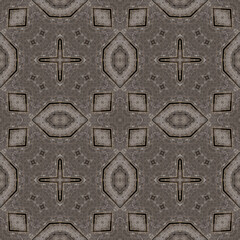 Seamless abstract pattern. Symmetrical texture. Kaleidoscope