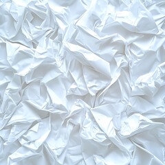 Obraz premium Crumpled White Paper Texture