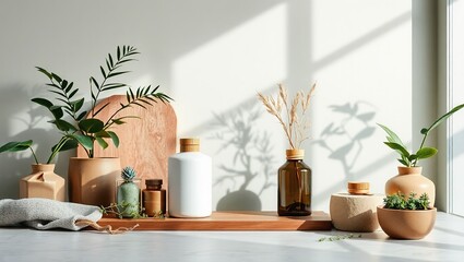 Sustainable Materials: Eco-Friendly Product Display, Natural Textures