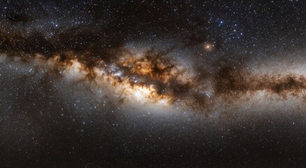 Obraz premium Stunning Galactic View of Spiral Galaxy in Deep Space Night Sky