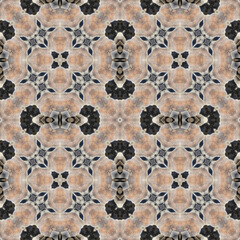 Seamless abstract pattern. Symmetrical texture. Kaleidoscope