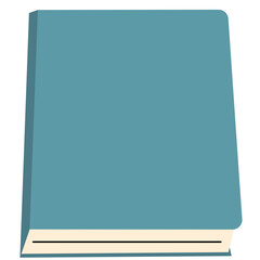 Flat vector illustration of a closed book. Perfect for educational content, school projects, digital design elements, or academic-themed resources.