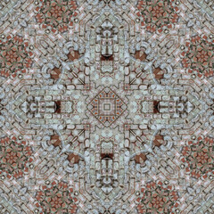 Seamless square pattern. Abstract texture background.