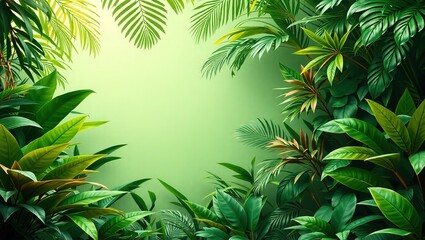 Jungle Canopy with Copy Space for Product Display