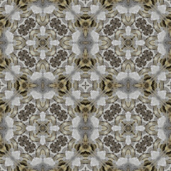Seamless abstract pattern. Symmetrical texture. Kaleidoscope