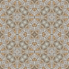 Seamless abstract pattern. Symmetrical texture. Kaleidoscope