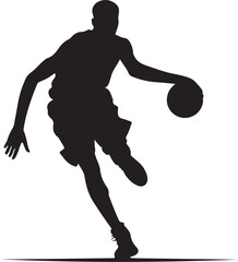 Obraz premium tennis players silhouettes