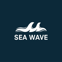 Sea wave logo design vector illustration