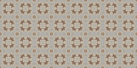 Seamless abstract pattern. Symmetrical texture. Kaleidoscope