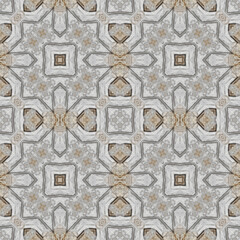 Seamless abstract pattern. Symmetrical texture. Kaleidoscope