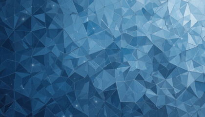 Blue Geometric Abstract Background with Polygon Shapes and Modern Design