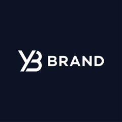 Letter Y B logo design vector illustration