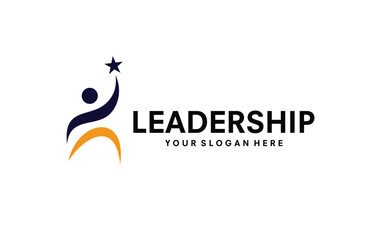 Leader logo design vector illustration