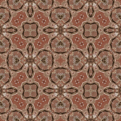 Seamless abstract pattern. Symmetrical texture. Kaleidoscope