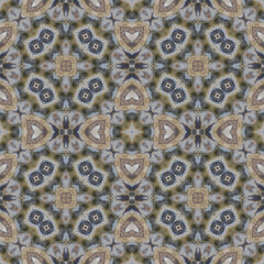 Seamless abstract pattern. Symmetrical texture. Kaleidoscope