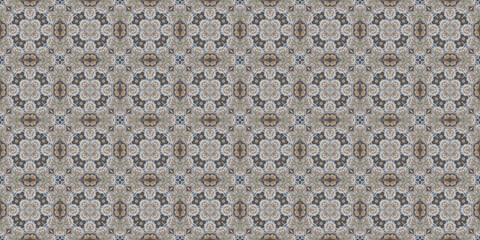 Seamless abstract pattern. Symmetrical texture. Kaleidoscope