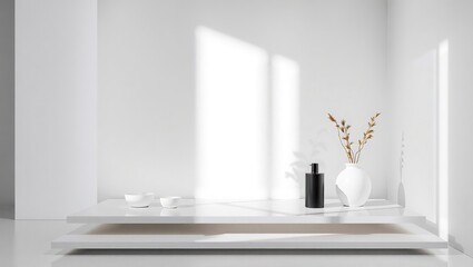 Sleek Modern Minimalist Design Product Photography with Copy Space