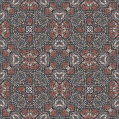 Seamless abstract pattern. Symmetrical texture. Kaleidoscope