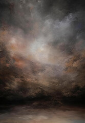 Photography Backdrop Abstract Earthscape: Dark Textured Gradient with Reflective Surface