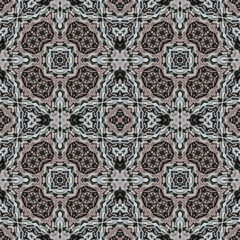 Seamless abstract pattern. Symmetrical texture. Kaleidoscope