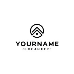 House building logo design vector illustration