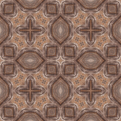 Seamless abstract pattern. Symmetrical texture. Kaleidoscope