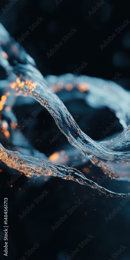 Aufkleber Quantum Fluid Dynamics High-Performance Water Innovation Visualizing Advanced AI-Driven Sustainability Technologies for Next-Gen Environmental Solutions