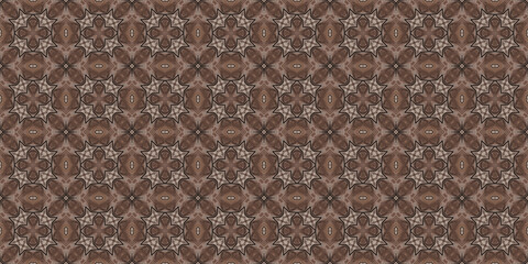 Seamless abstract pattern. Symmetrical texture. Kaleidoscope