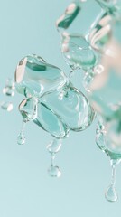 Liquid Crystal Serum Innovative Hydration Science Meets Minimalist Beauty Tech - Next-Gen Molecular Skincare Visualization for Premium Wellness Branding