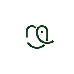 vintage logo elephant vector template illustration