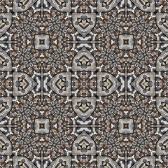 Seamless abstract pattern. Symmetrical texture. Kaleidoscope